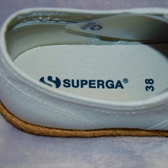 Superga Light Azure Espadrille Sneaker New in Box - Picture 9 of 10
